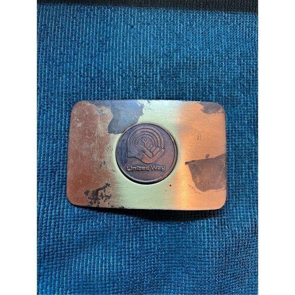 Vintage Belt Buckle United Way - Picture 1 of 4